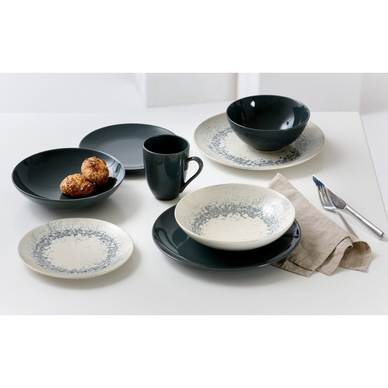 Ritzenhoff & Breker assiette creuse Cecina, gris, 21 cm, 6 pièces
